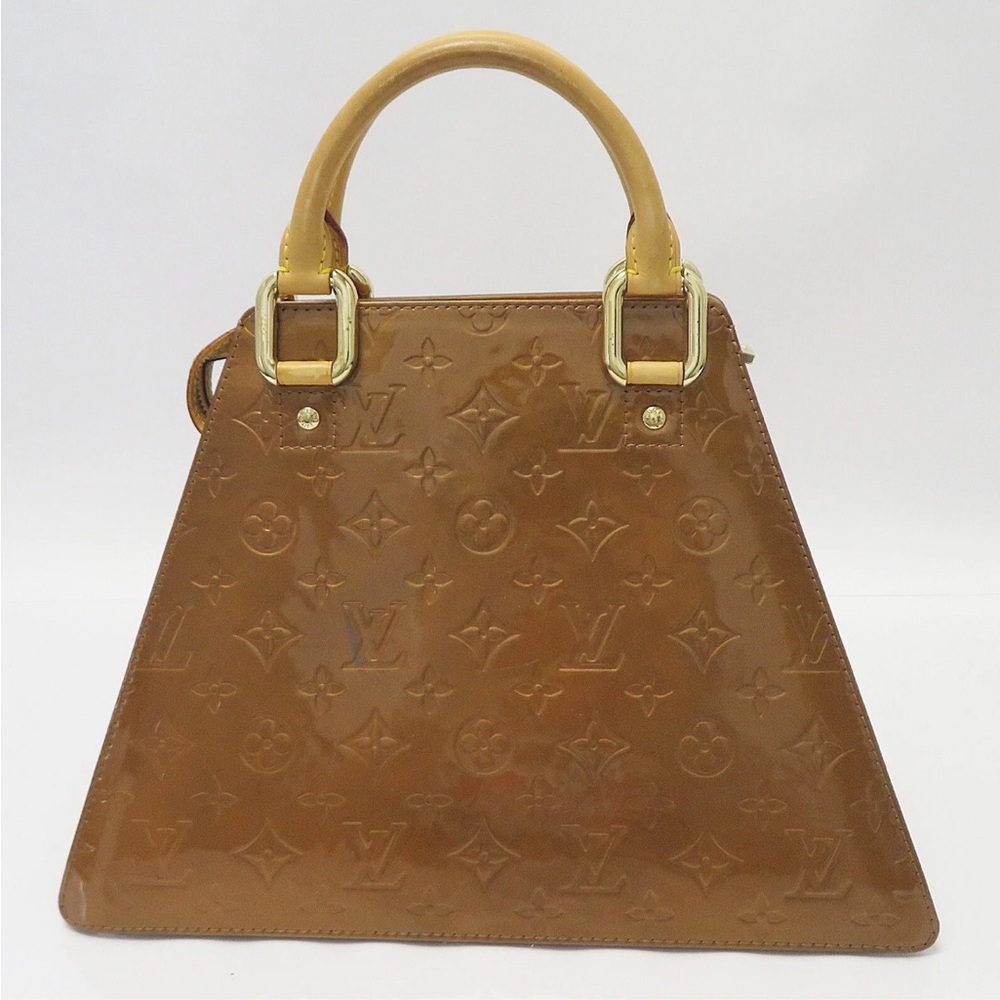 Louis Vuitton Tan Patent Leather Satchel - Picture 2 of 15